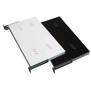 TRITON Police s perforací 19", 1U/150mm, nosnost 15kg, černá TRITON Police s perforací 19", 1U/150mm, nosnost 15kg, černá