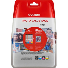 CANON CARTRIDGE CLI-571 C/M/Y/BK MULTI-PACK pro PIXMA MG575x, MG685x, MG775x, TS505x, TS605x, TS805x, TS905x (297 str.)