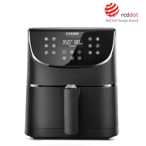 Cosori CP158-AF PREMIUM –  5.5L  horkovzdušná fritéza + 5x špíz a gril. rošt, black