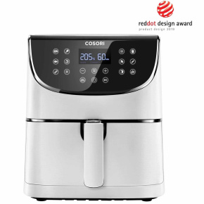 Cosori CP158-AF PREMIUM –  5.5L horkovzdušná fritéza + 5x špíz a gril. rošt, white