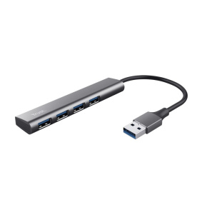 TRUST Rozbočovač Halyx Aluminium 4 Port USB 3.2 Gen1 Hub TRUST Rozbočovač Halyx Aluminium 4 Port USB 3.2 Gen1 Hub