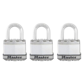 Master Lock Titanový visací zámek -  Excell - 45mm (3 ks / blistr)