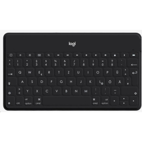 Logitech Bluetooth Keyboard Folio Keys-To-Go, DE, Black, Apple