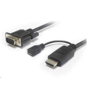 PREMIUMCORD Převodník HDMI na VGA s microUSB napájením PREMIUMCORD Převodník HDMI na VGA s microUSB napájením