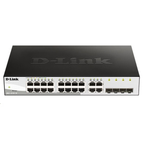 D-Link DGS-1210-16 20-port Gigabit Smart Switch, 16x GbE, 4x RJ45/SFP, fanless