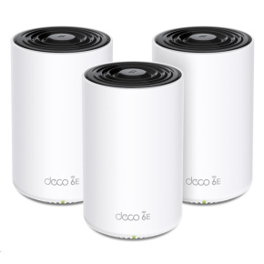 TP-Link Deco XE75 Pro(3-pack) WiFi6E Mesh (AXE5400,2,4GHz/5GHz/6GHz,1x2,5GbELAN/WAN,2xGbELAN)