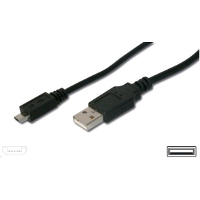 PREMIUMCORD Kabel USB 2.0 A-Micro B propojovací 0,2m (černý) PREMIUMCORD Kabel USB 2.0 A-Micro B propojovací 0,2m (černý)