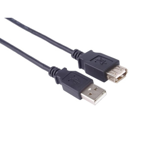PremiumCord kabel prodlužovací USB 2.0, A-A, 1m, černá PremiumCord kabel prodlužovací USB 2.0, A-A, 1m, černá