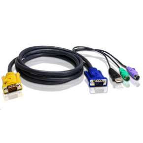 ATEN KVM sdružený kabel k CS-82U,84U,CL-5808, 5816 USB + PS/2, 3m