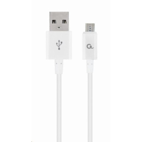 GEMBIRD Kabel MicroUSB - USB, 1m, bílá