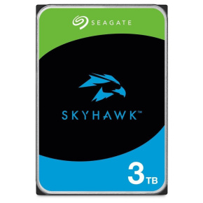 SEAGATE HDD 3TB SKYHAWK, 3.5", SATAIII, 5400 RPM, Cache 256MB