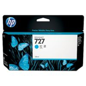 HP 727 Cyan Ink Cart, 130 ml, B3P19A HP 727 Cyan Ink Cart, 130 ml, B3P19A
