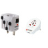SKROSS cestovní adaptér PRO World & USB, 6,3A max., uzemněný, vč. univerzální USB nabíječky, pro celý svět