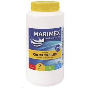 Marimex Chlor Triplex 1,6 kg - bazénová chemie - DEZINFEKCE