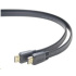 PREMIUMCORD HDMI High Speed + Ethernet plochý kabel, zlacené konektory, 3m