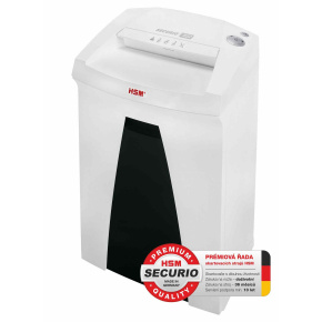 HSM skartovač Securio B22 (řez: Podélný 0,78x11mm | vstup: 240mm | DIN: P-6, F-3 | papír, sponky, plast. karty ) HSM skartovač Securio B22 (řez: Podélný 0,78x11mm | vstup: 240mm | DIN: P-6, F-3 | papír, sponky, plast. karty )