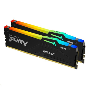 KINGSTON DIMM DDR5 64GB (Kit of 2) 5600MT/s CL36 FURY Beast RGB EXPO KINGSTON DIMM DDR5 64GB (Kit of 2) 5600MT/s CL36 FURY Beast RGB EXPO
