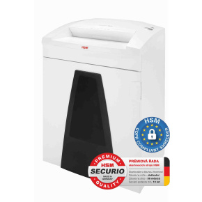 HSM skartovač Securio B35 (řez: Kombinovaný 4,5x30mm | vstup: 400mm | DIN: P-4 (3) | papír, sponky, plast. karty, CD) HSM skartovač Securio B35 (řez: Kombinovaný 4,5x30mm | vstup: 400mm | DIN: P-4 (3) | papír, sponky, plast. karty, CD)