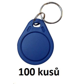 Elatec RFID Unique čip, přívěsek na klíče, 125 kHz, modrý, Standard 100-pack Elatec RFID Unique čip, přívěsek na klíče, 125 kHz, modrý, Standard 100-pack