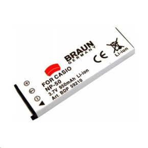 Braun akumulátor CASIO NP-50, 950mAh Braun akumulátor CASIO NP-50, 950mAh