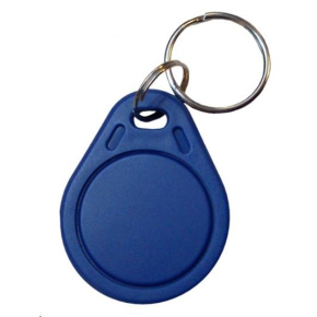 Elatec RFID Mifare čip, přívěsek na klíče, 13,56 MHz, modrý - 100 pack Elatec RFID Mifare čip, přívěsek na klíče, 13,56 MHz, modrý - 100 pack