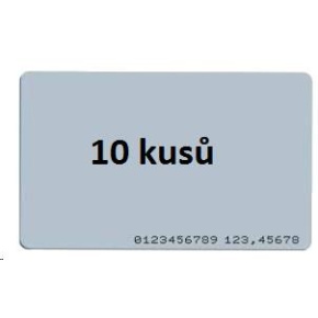 ISO karta 10-pack , RFID 125kHz EM4200, RO, vytisknuté číslo tagu na kartě ISO karta 10-pack , RFID 125kHz EM4200, RO, vytisknuté číslo tagu na kartě