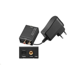 PREMIUMCORD Převodník z digitálního signálu SPDIF a optického Toslink na 2x CINCH PREMIUMCORD Převodník z digitálního signálu SPDIF a optického Toslink na 2x CINCH