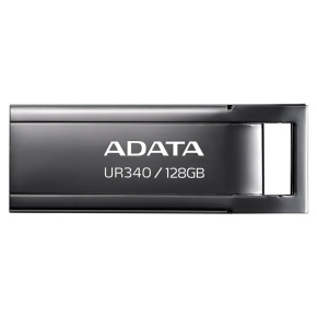 ADATA Flash Disk 128GB UR340, USB 3.2 Dash Drive, kov lesklá černá ADATA Flash Disk 128GB UR340, USB 3.2 Dash Drive, kov lesklá černá