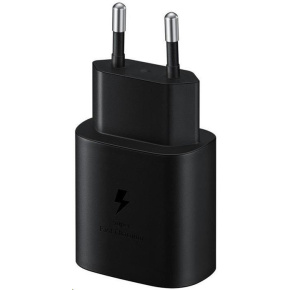 Samsung cestovní nabíječka EP-TA800XBE, Quickcharge 25W, kabel USB-C, černá Samsung cestovní nabíječka EP-TA800XBE, Quickcharge 25W, kabel USB-C, černá