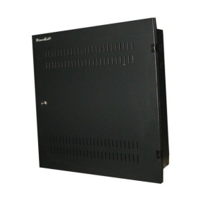 XtendLan 19" rozvaděč do zdi 2U+4U 530x130, perforované dveře, černý XtendLan 19" rozvaděč do zdi 2U+4U 530x130, perforované dveře, černý