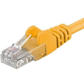 PremiumCord Patch kabel UTP RJ45-RJ45 CAT6 10m žlutá PremiumCord Patch kabel UTP RJ45-RJ45 CAT6 10m žlutá