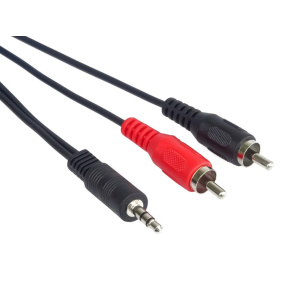 PremiumCord kabel Jack 3.5mm - 2xCINCH, M/M, 1,5m PremiumCord kabel Jack 3.5mm - 2xCINCH, M/M, 1,5m