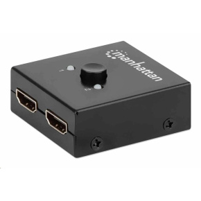 Manhattan HDMI rozdělovač, 4K Bi-Directional 2-Port HDMI Splitter/Switch, 4K@30Hz, černá Manhattan HDMI rozdělovač, 4K Bi-Directional 2-Port HDMI Splitter/Switch, 4K@30Hz, černá