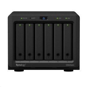 Synology DS620slim DiskStation (2C/CeleronJ3355/2-2,5GHz/2GBRAM/6xSATA/2xUSB3.2/2xGbE) Synology DS620slim DiskStation (2C/CeleronJ3355/2-2,5GHz/2GBRAM/6xSATA/2xUSB3.2/2xGbE)