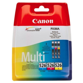Canon CARTRIDGE CLI-526 C/M/Y Multi pack pro PIXMA MG5150, IP4x50, MG5x50, MG8250, MX715 (450 str.) Canon CARTRIDGE CLI-526 C/M/Y Multi pack pro PIXMA MG5150, IP4x50, MG5x50, MG8250, MX715 (450 str.)