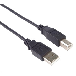 PREMIUMCORD Kabel USB 2.0 A-B propojovací 1m, barva černá PREMIUMCORD Kabel USB 2.0 A-B propojovací 1m, barva černá