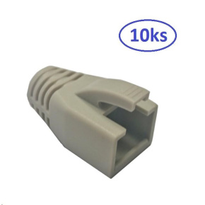 Ochrana pro konektor RJ45 Cat6A, snag-proof - šedá, 10ks Ochrana pro konektor RJ45 Cat6A, snag-proof - šedá, 10ks