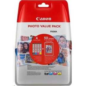 CANON CARTRIDGE CLI-571 C/M/Y/BK MULTI-PACK SEC pro MG575x, MG68x, MG775x, TS505x, TS605x, TS805x, TS905x CANON CARTRIDGE CLI-571 C/M/Y/BK MULTI-PACK SEC pro MG575x, MG68x, MG775x, TS505x, TS605x, TS805x, TS905x