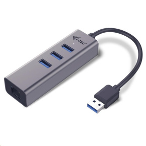 i-tec USB 3.0 Metal HUB 3 Port + Gigabit Ethernet Adapter i-tec USB 3.0 Metal HUB 3 Port + Gigabit Ethernet Adapter