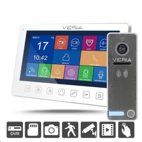 Veria SET Videotelefon  7076B bílý + vstupní stanice  230