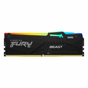 KINGSTON DIMM DDR5 16GB 5600MT/s CL40 FURY Beast Černá RGB KINGSTON DIMM DDR5 16GB 5600MT/s CL40 FURY Beast Černá RGB