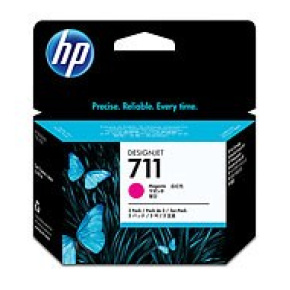 HP 711 Magenta DJ Ink Cart, 29 ml, 3-pack, CZ135A HP 711 Magenta DJ Ink Cart, 29 ml, 3-pack, CZ135A