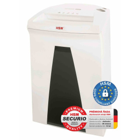 HSM skartovač Securio B24 (řez: Kombinovaný 4,5x30mm | vstup: 240mm | DIN: P-4 (3) | papír, sponky, plast. karty, CD) HSM skartovač Securio B24 (řez: Kombinovaný 4,5x30mm | vstup: 240mm | DIN: P-4 (3) | papír, sponky, plast. karty, CD)