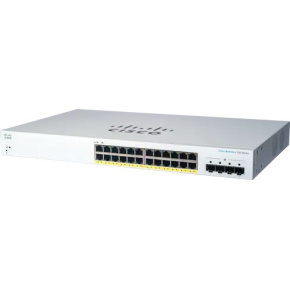 Cisco switch CBS220-24P-4G (24xGbE,4xSFP,24xPoE+,195W) - REFRESH Cisco switch CBS220-24P-4G (24xGbE,4xSFP,24xPoE+,195W) - REFRESH
