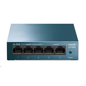 TP-Link LiteWave switch LS105G v4.0 (P/N:1730502293) (5xGbE, fanless) TP-Link LiteWave switch LS105G v4.0 (P/N:1730502293) (5xGbE, fanless)