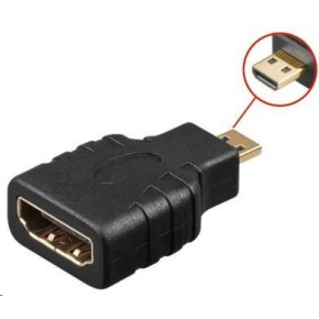 PREMIUMCORD Adapter HDMI Typ A samice - micro HDMI Typ D samec PREMIUMCORD Adapter HDMI Typ A samice - micro HDMI Typ D samec