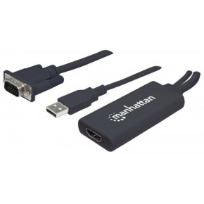 MANHATTAN Převodník z VGA a USB na HDMI MANHATTAN Převodník z VGA a USB na HDMI