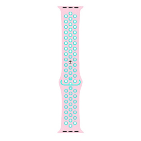 RhinoTech sportovní řemínek pro Apple Watch 42 / 44mm Růžovo-zelená