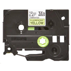 BROTHER TZEC31 - kazeta TZ šířky 12mm, laminovaná TZE-C31, signální žlutá/černé písmo