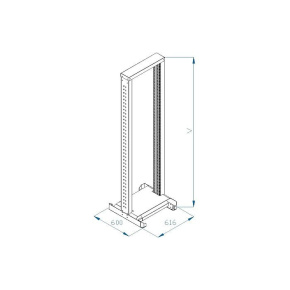 TRITON 19" montážní rám 42U, jednodílný